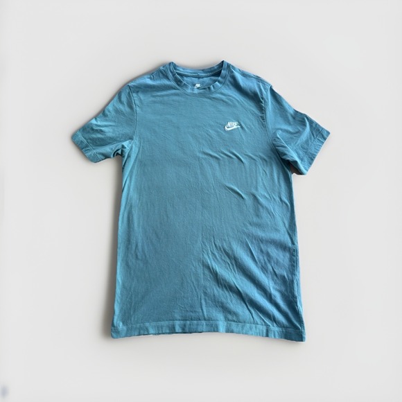 Nike Tops - The Nike Tee Women's Longline Blue T Shirt Size Medium 100% Cotton